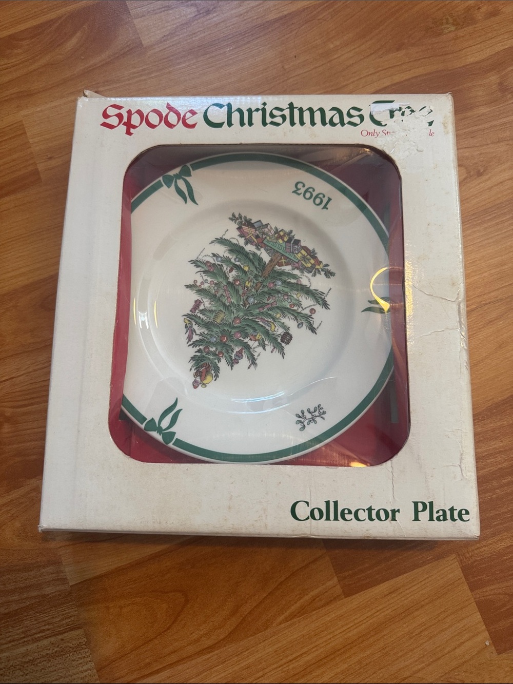 Spode Christmas Tree Collector‎ Plate 1993 Limited Edition Made In England 7.5”